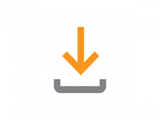 Icon of a downward arrow, representing available downloads.